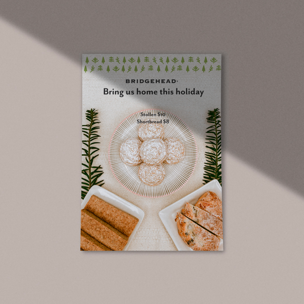 Bridgehead holiday poster on a textured background