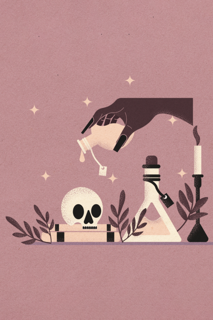 Potion October Halloween Illustration