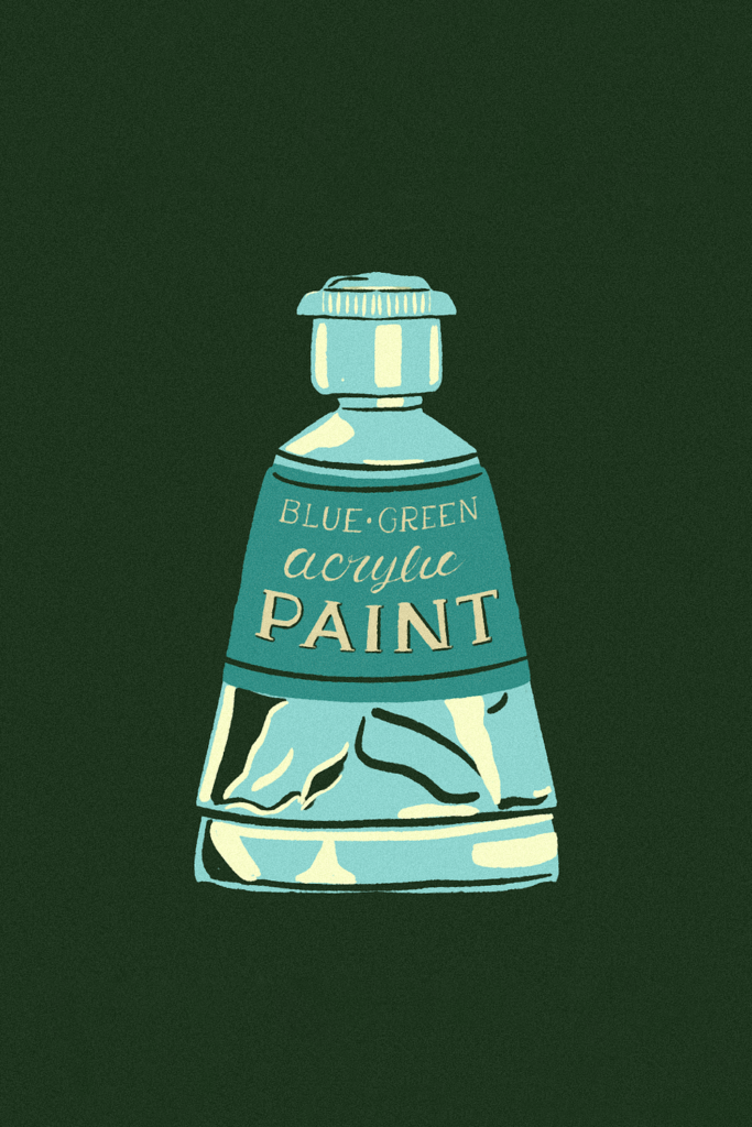 Paint Tube Acrylic Illustration