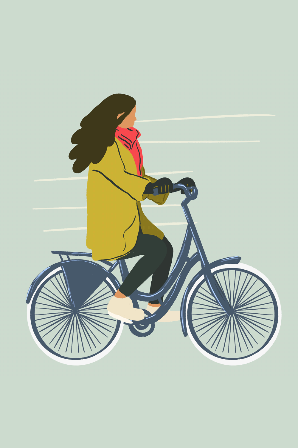bicycle  illustration and animation