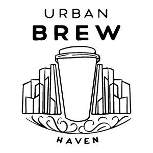 Urban Brew Coffee Artisan coffee roaster brand logo – café and beverage industry