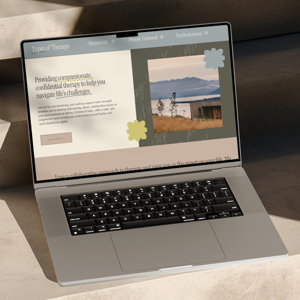 Therapy Wellness Squarespace Web Design