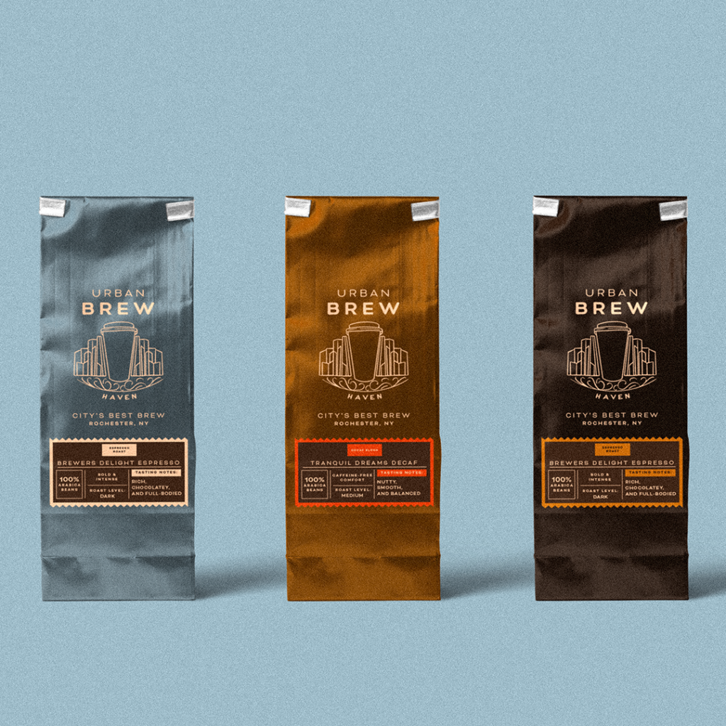 Urban Brew Coffee Brand Packaging Design