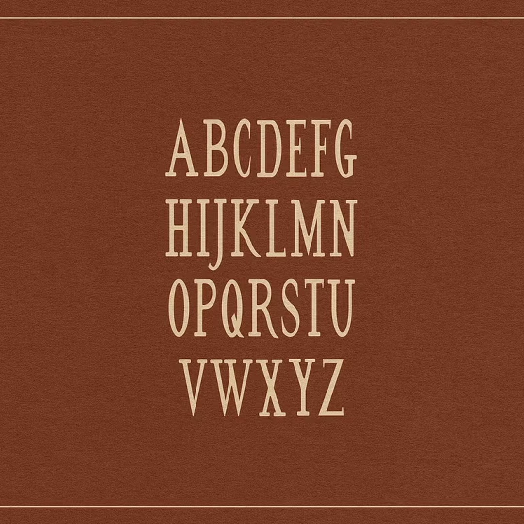 Oaklane Font Uppercase