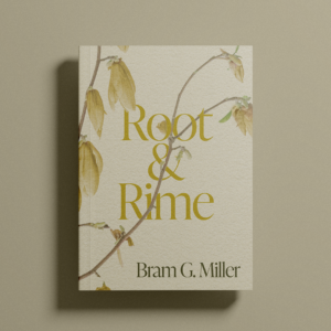 Custom botanical book cover design for Canadian literary fiction authors.