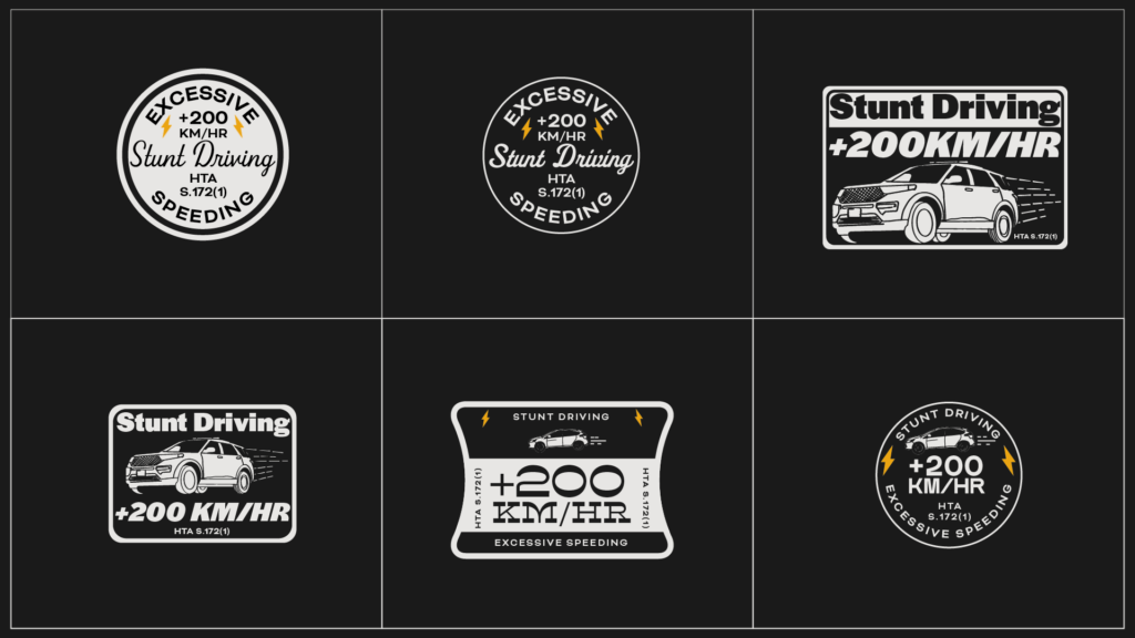 Concepts for the custom highway traffic enforcement patch design
